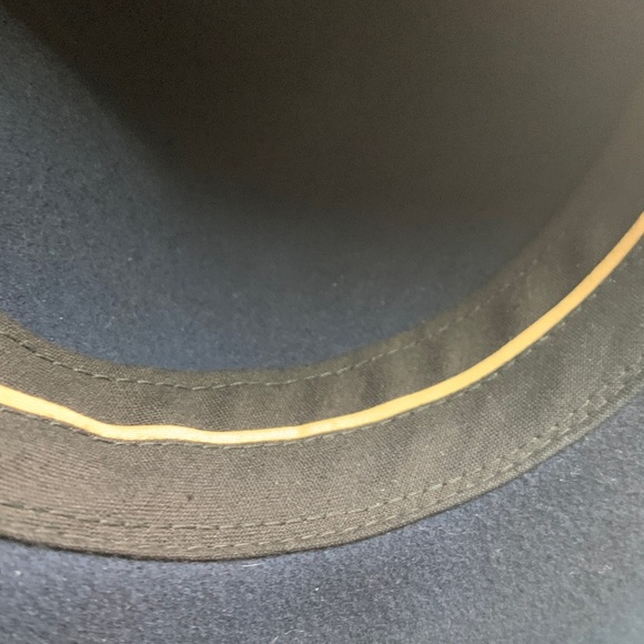 Rag & Bone New York Navy Blue Wide Floppy Brim 100% Wool Women’s Fedora EUC - Picture 7 of 9